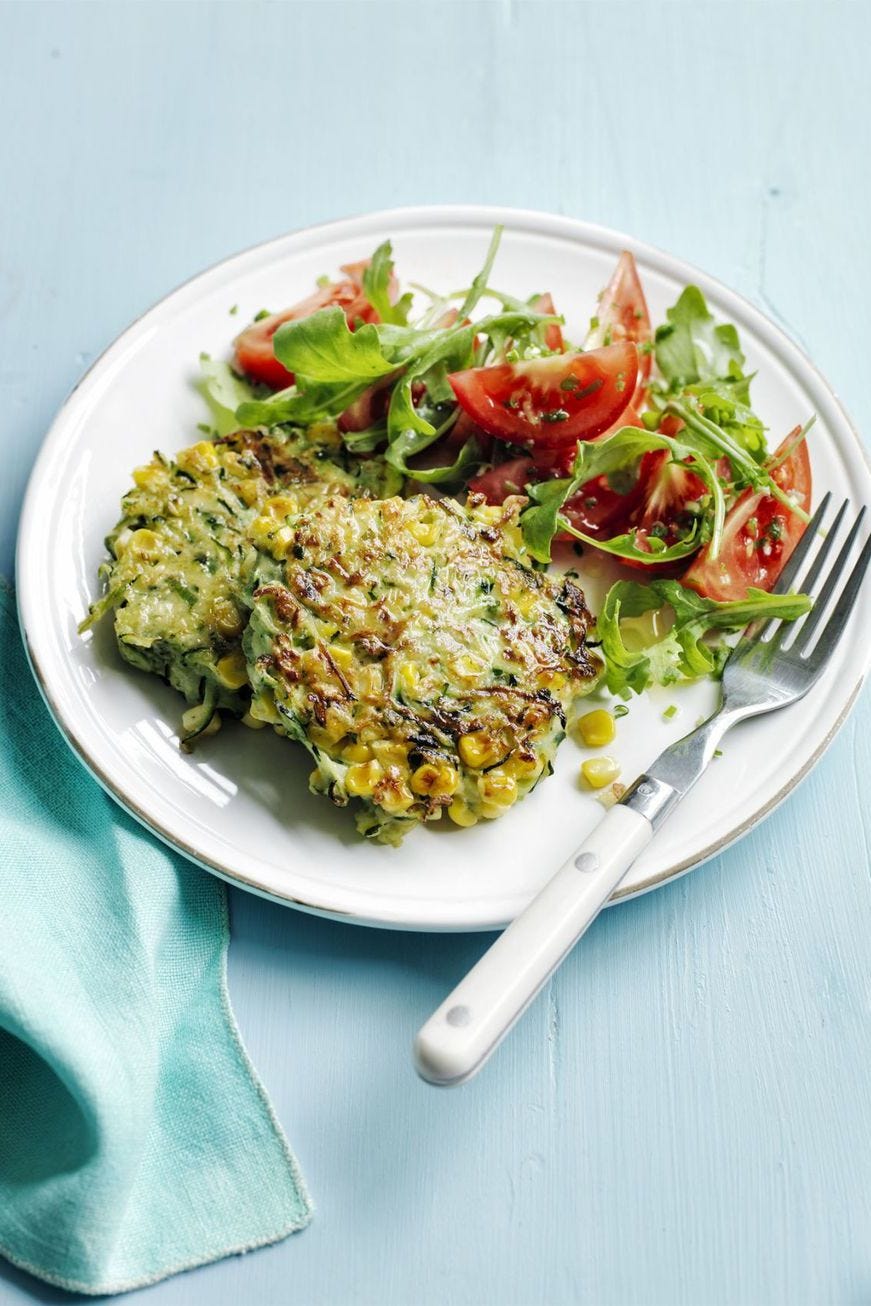 4th of july appetizers corn and zucchini fritters