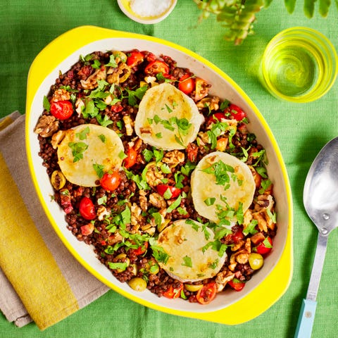 warm lentil bistro salad