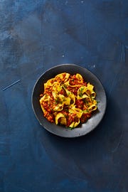 bowl of healthy pasta sauce vegan bolognese