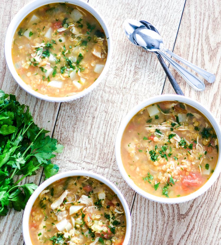 Slow Cooker Curried Lentil Soup - Gimme Some Oven