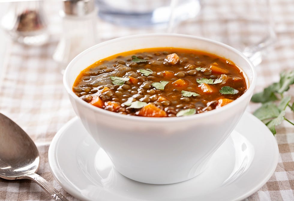 lentejas estofadas con verduras