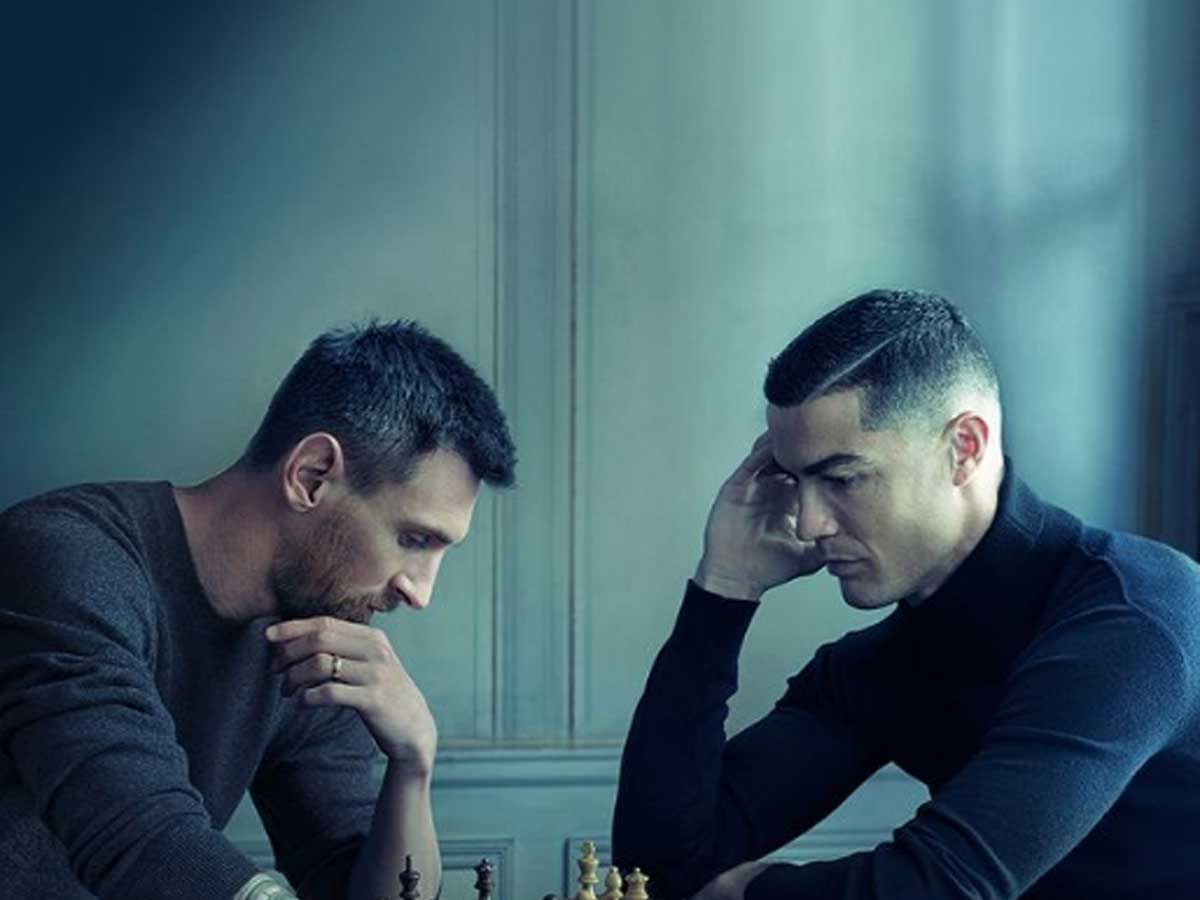Louis Vuitton on X: Victory is a State of Mind. @Cristiano and  #LionelMessi captured by @annieleibovitz for @LouisVuitton. In addition to  a long tradition of crafting trunks for the world's most coveted