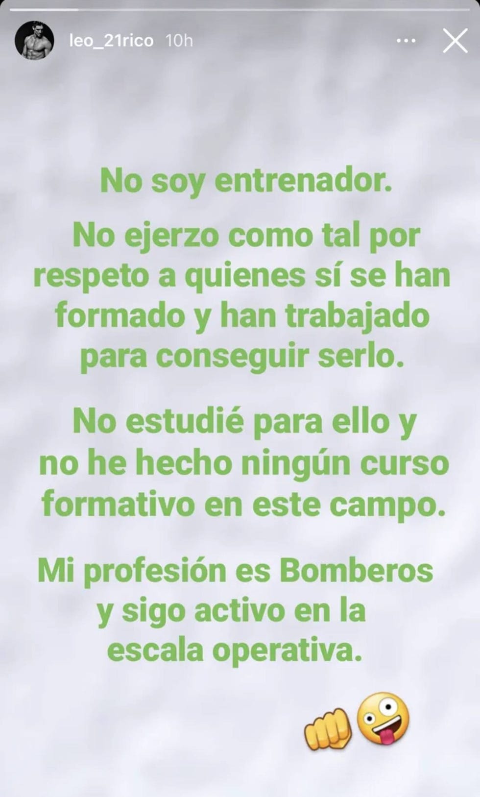 leo rico desmiente