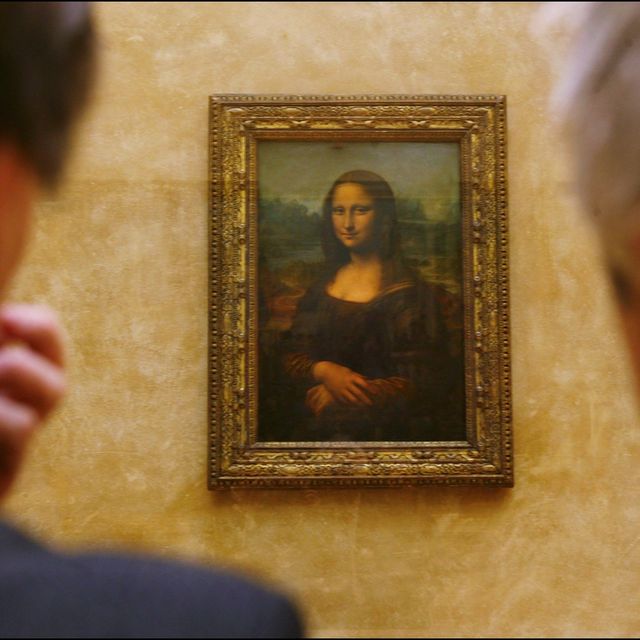 Mona Lisa relocated in the Louvre's Salle des Etats in Paris, France on April 06th, 2005.