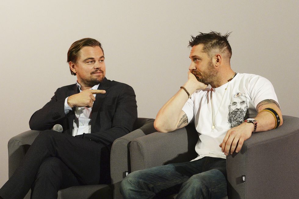 Leonardo DiCaprio attends a Q&A following a BAFTA screening of 'The Revenant'