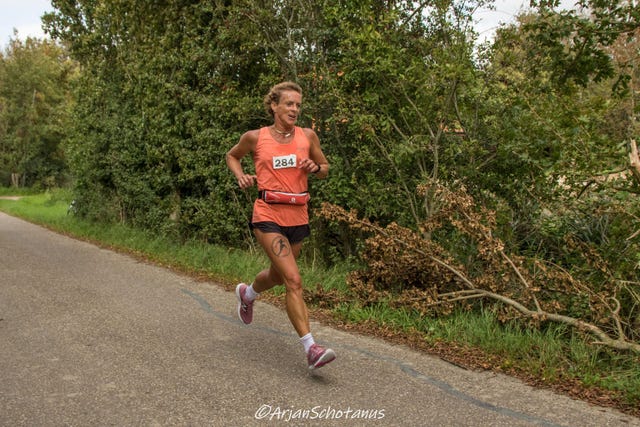 vrouw hardlopen