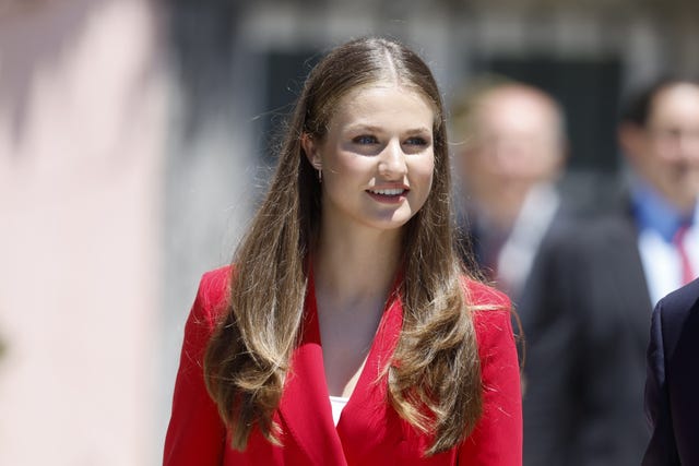princesa leonor y el presidente de portugal