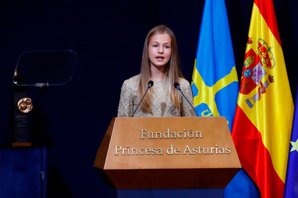 princesa leonor durante su discurso