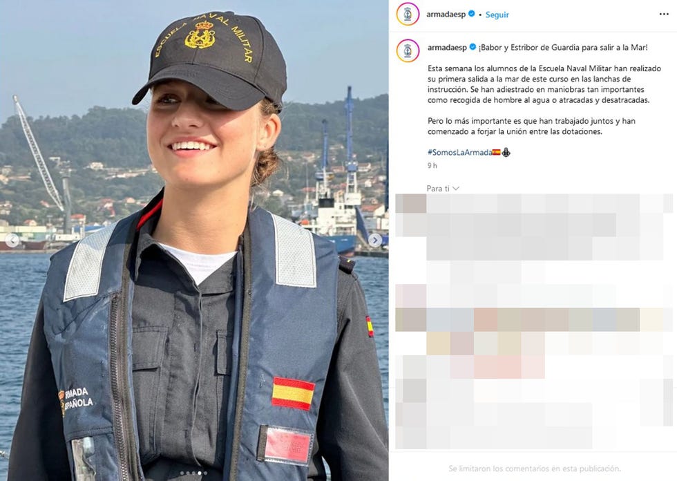 leonor en la escuela naval militar