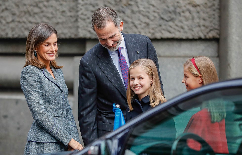 Primeras palabras en un acto público de la Princesa de Asturias.