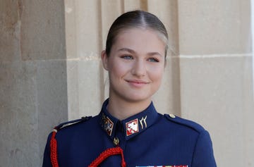 la princesa leonor a su llegada a la academia general del aire en san javier, murcia