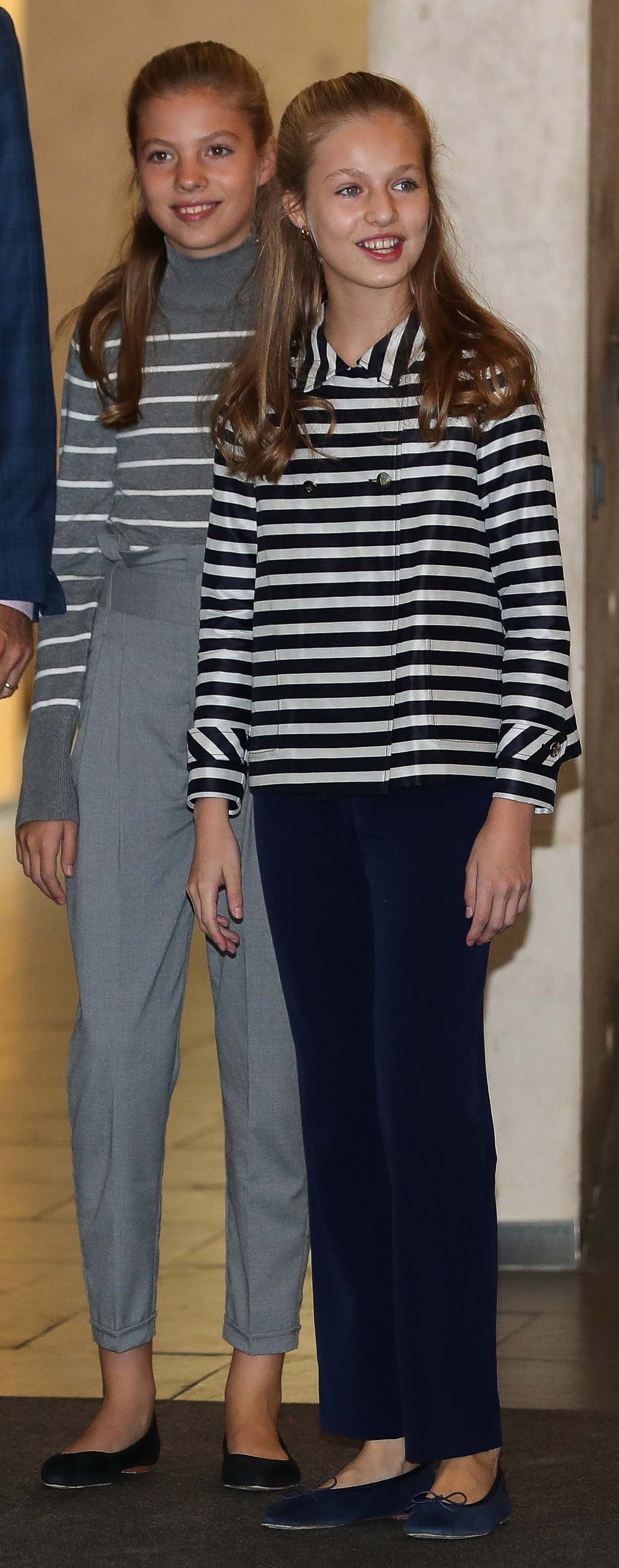 Los reyes Felipe y Letizia y sus hijas Leonor y Sofía en los actos del X aniversario de la fundación Princesa de Girona