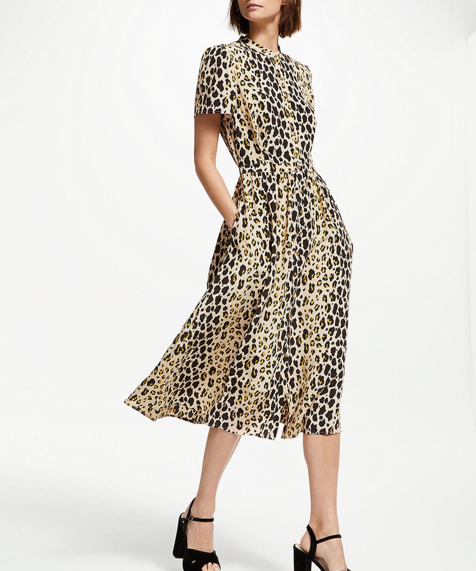 John Lewis & Partners leopard print dress