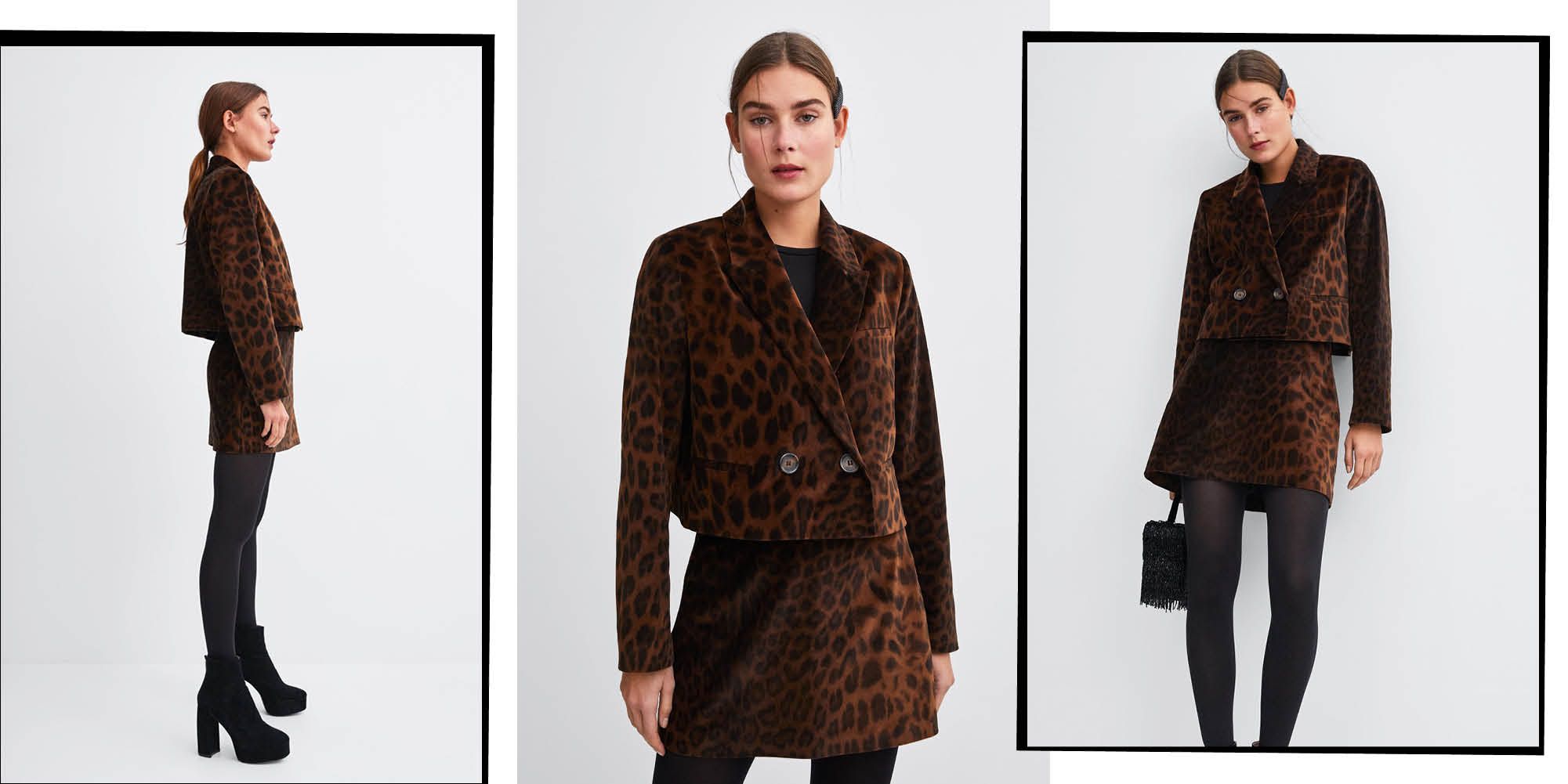 No-One Will Guess This Luxe Leopard-Print And Velvet Skirt Suit Is From Zara,  You Should Buy It