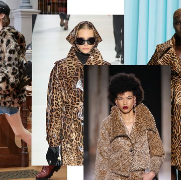 los abrigos de leopardo están de moda