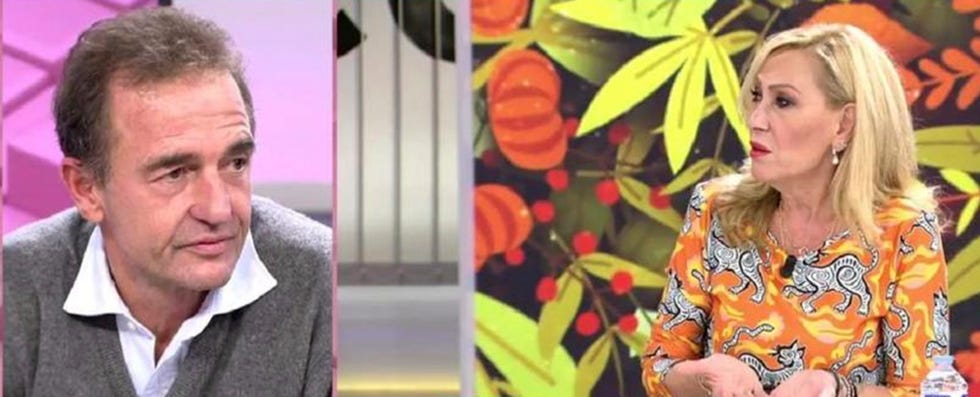el italiano y la ex de amador mohedano se enzazaron en una 'guerra' en mediaset