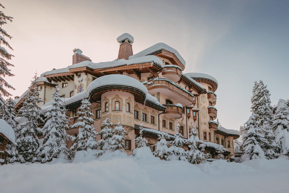 a house covered in snow