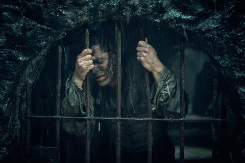 Dominic West as Jean Valjean in Les Misérables.