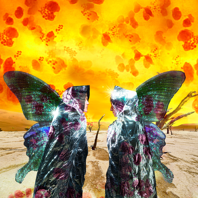 two butterfly women in the apocalypse