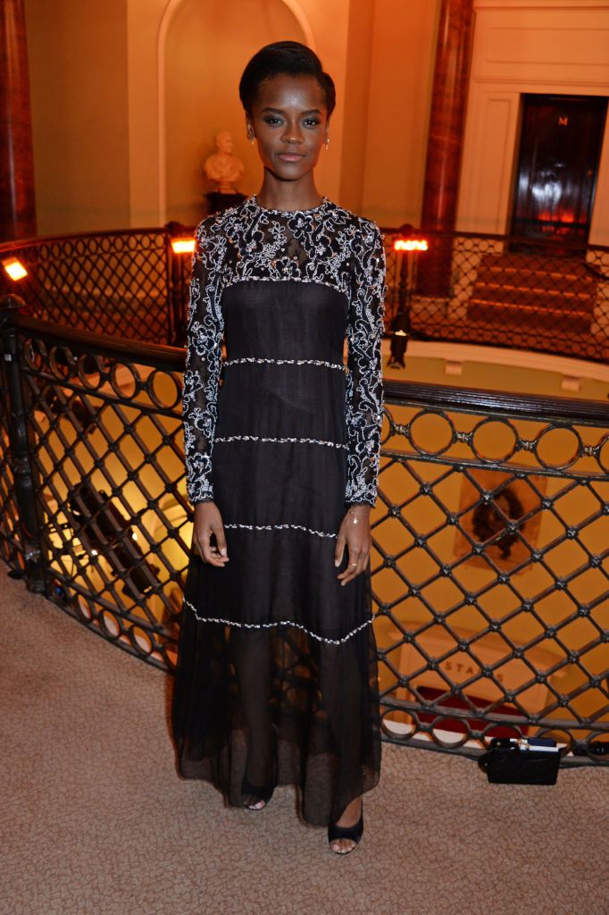 Letitia Wright at the 2018 Evening Standard Theatre Awards