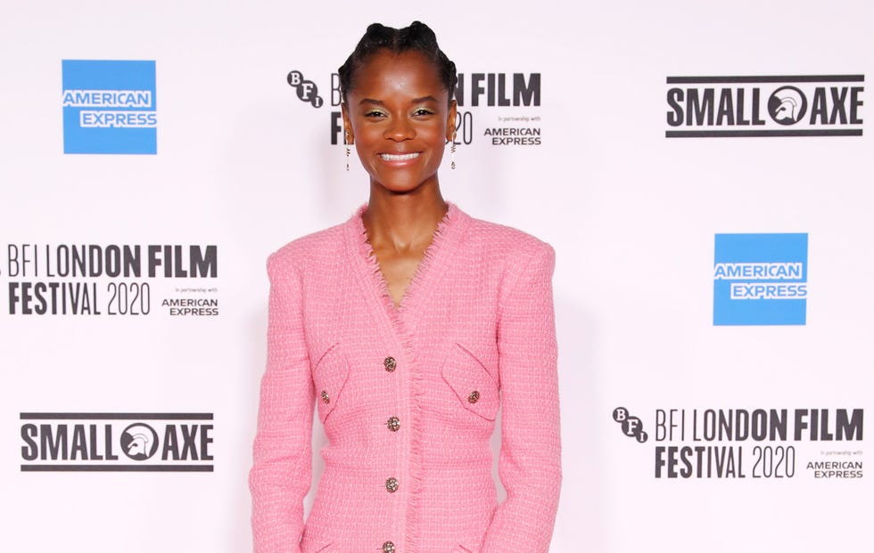 london, england   october 07  letitia wright attends the european premiere of mangrove, the opening night screening of the 64th bfi london film festival, at bfi stephen street on october 7, 2020 in london, england  photo by david m benettdave benettwireimage