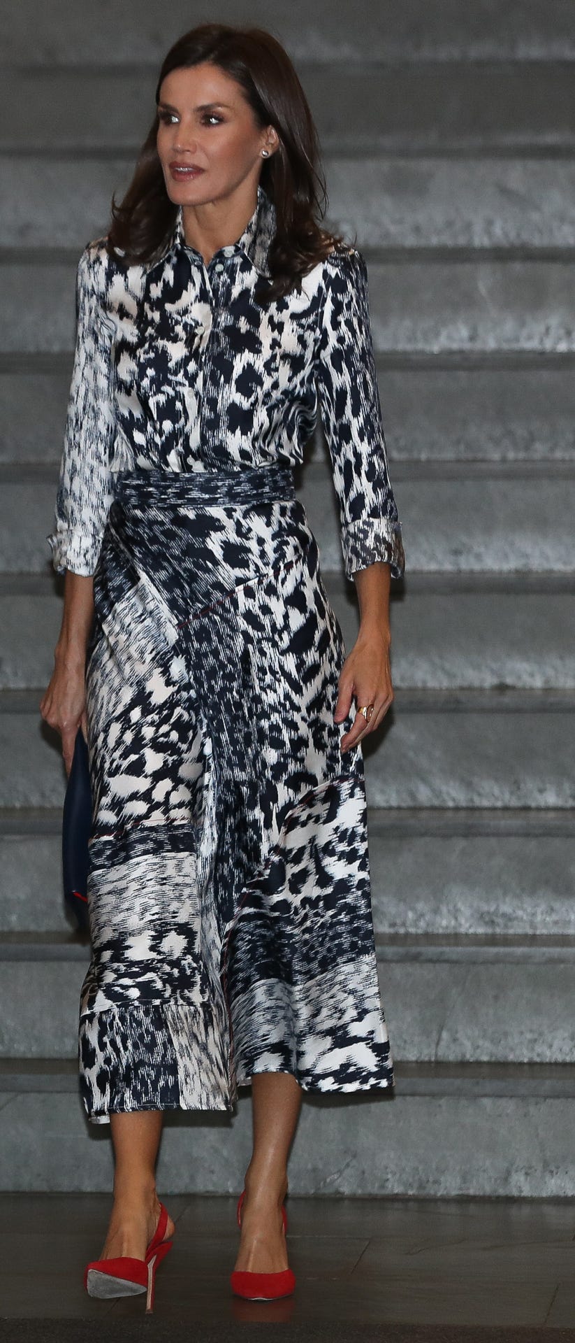Letizia vestido animal print