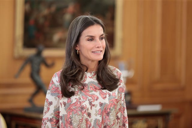 letizia, audienciencia en el palacio de la zarzuela