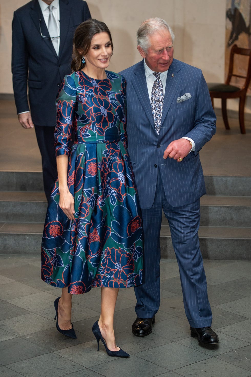reina letizia y principe carlos iglaterra coleccion sorolla