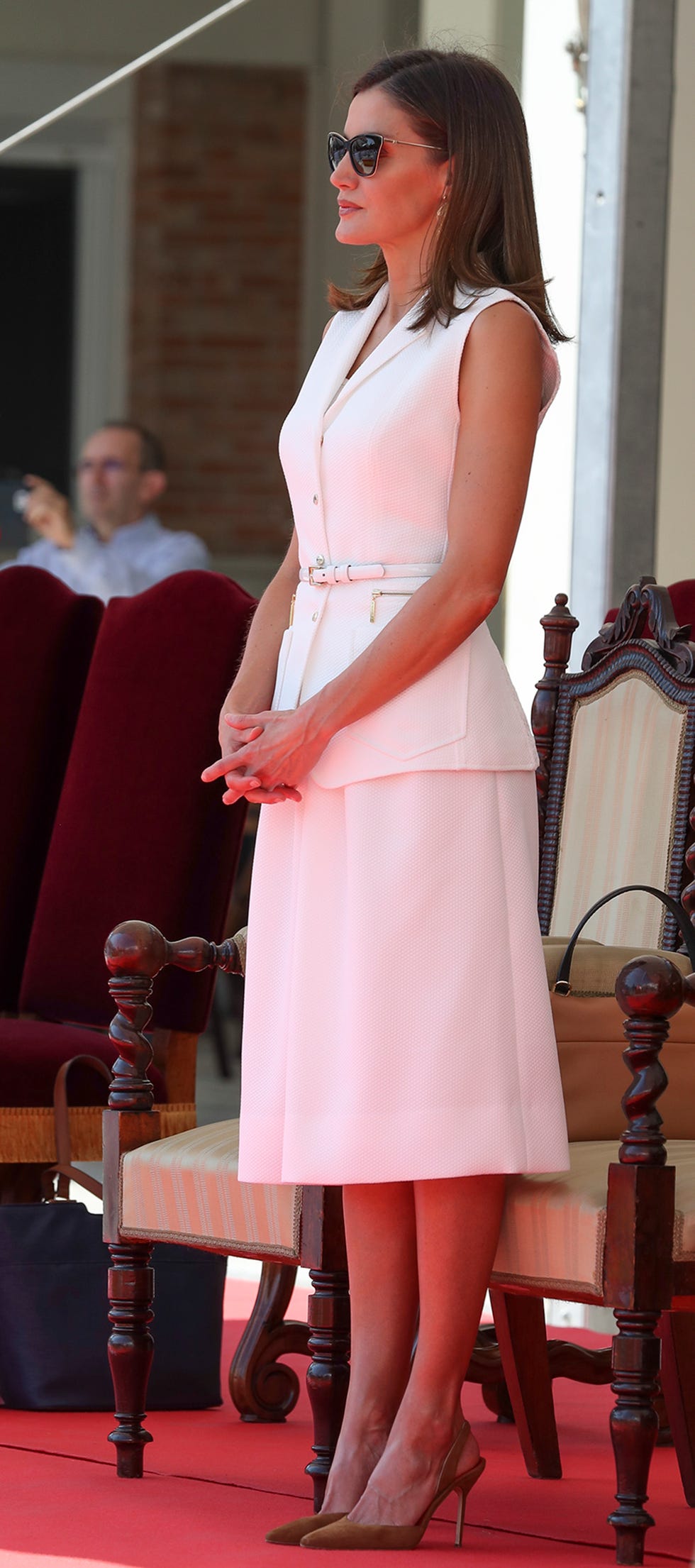 la reina letizia en el acto de entrega de reales despachos en la academia central de la defensa en 2018