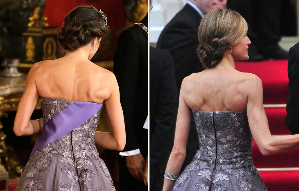 La Reina recicla un vestido de hace 8 años en la cena de gala en honor al presidente de Perú y su mujer.