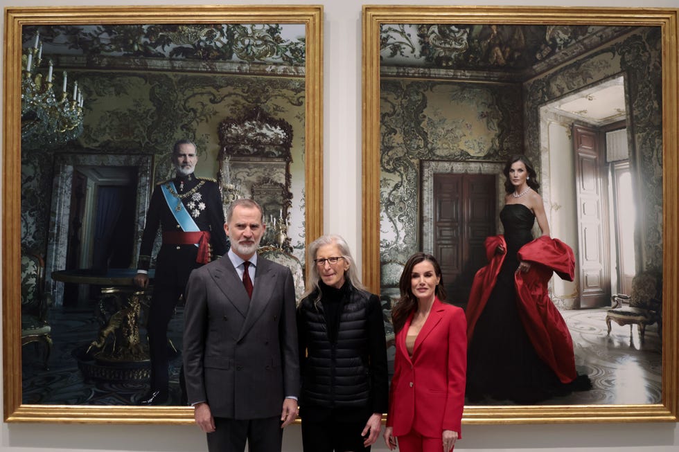 felipe y letizia visitan sus retratos