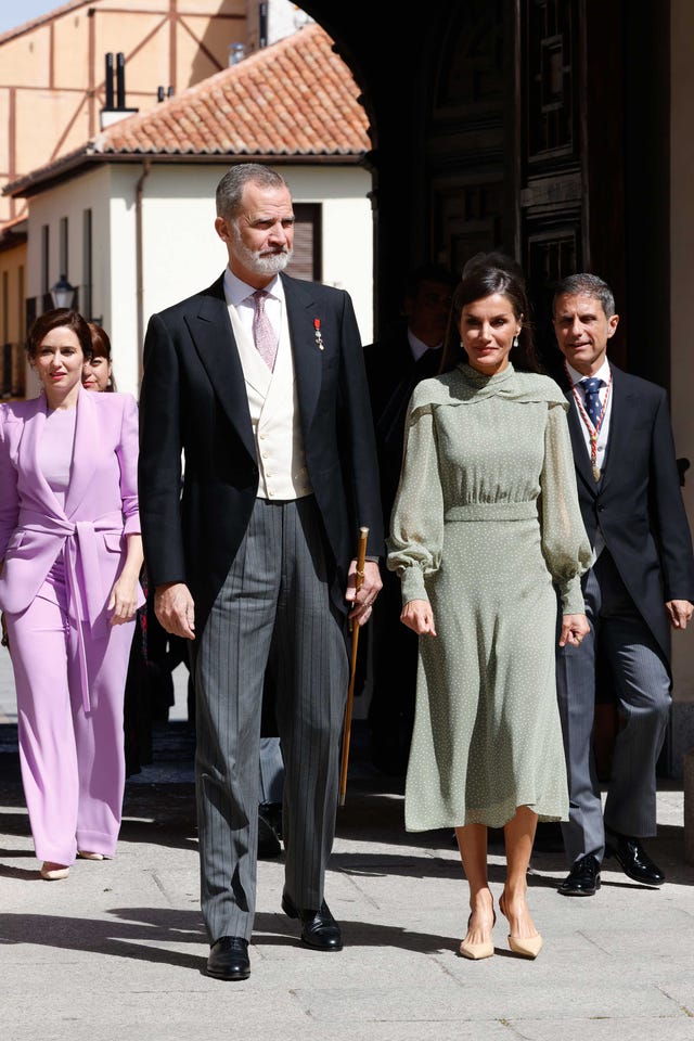 felipe vi y letizia, en la entrega del premio cervantes