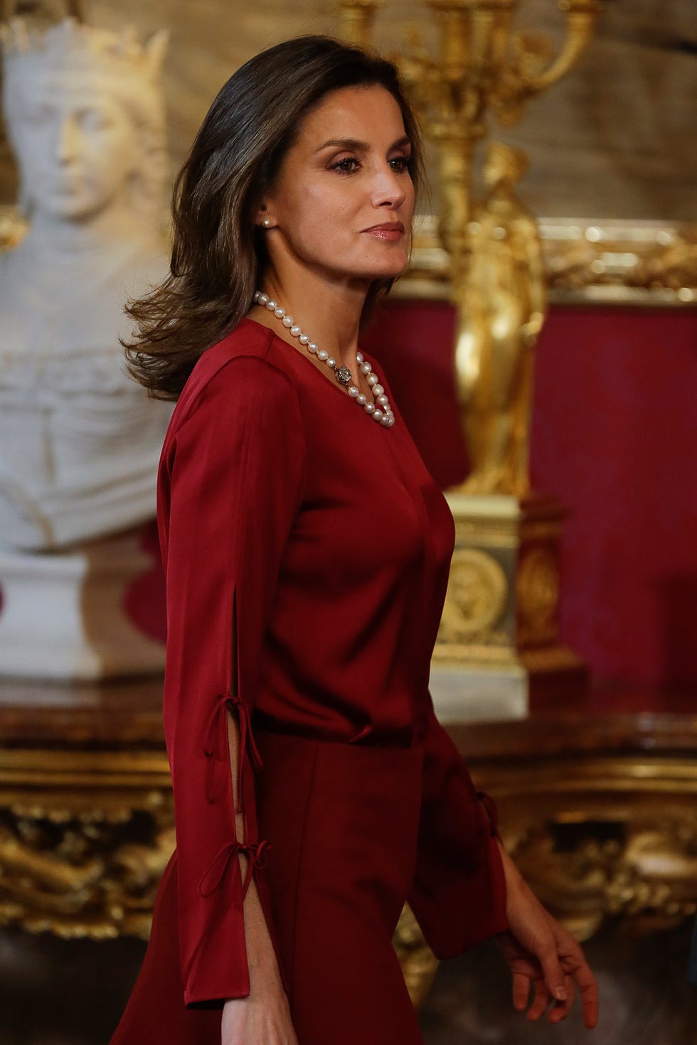 Los Reyes de España reciben al presidente de la República Federal de Alemania y su esposa.