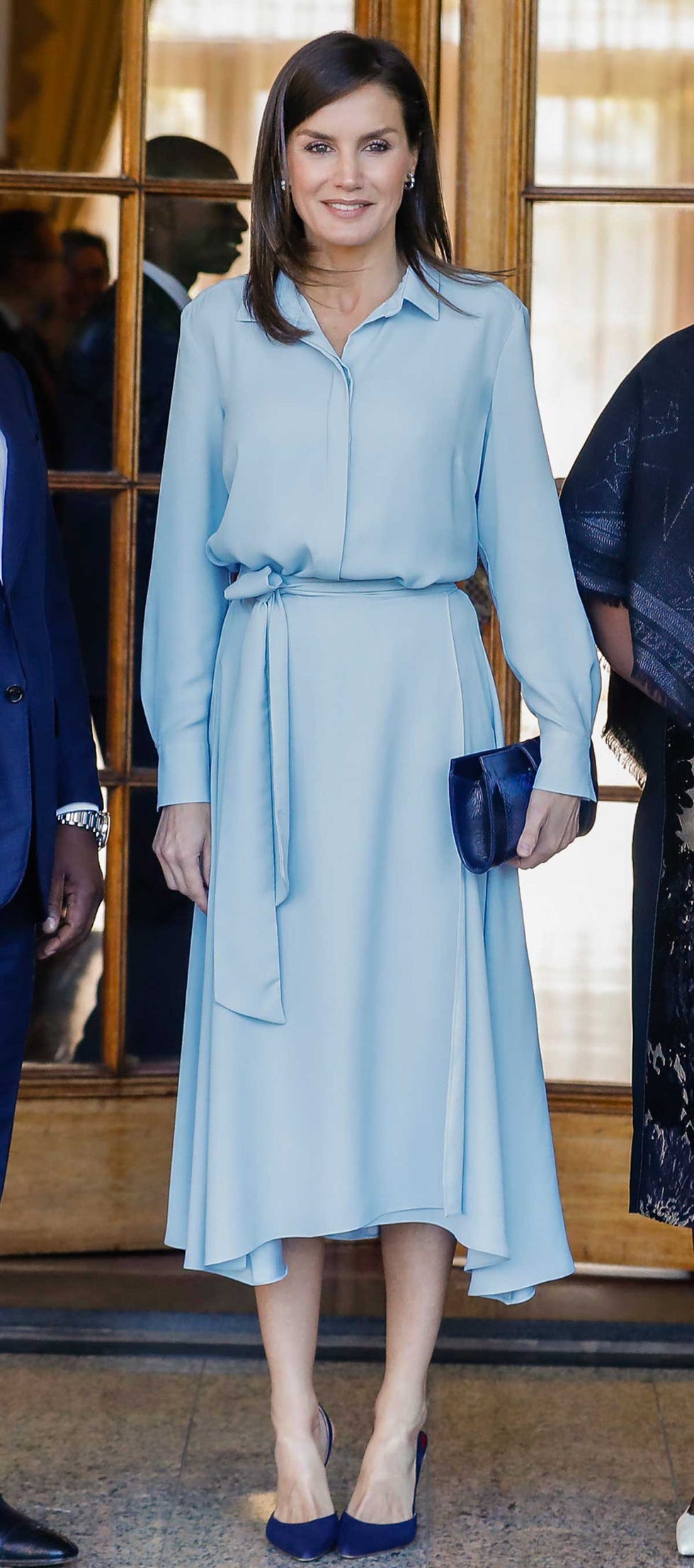 Letizia vestido azul Pedro del Hierro