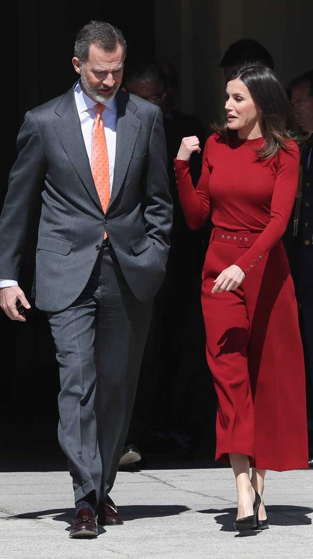 Letizia, look rojo 
