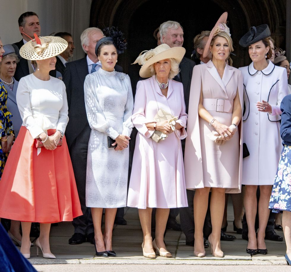 varias reinas y princesas europeas en una imagen de 2019