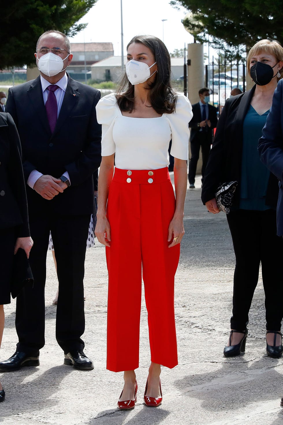 letizia visita totana murcia te contamos todo sobre su look