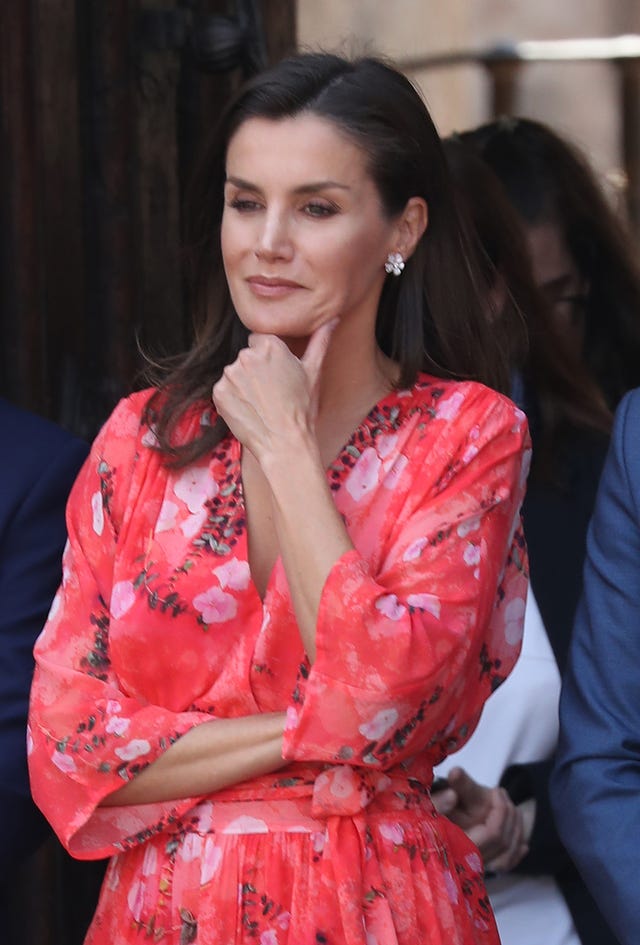 La reina Letizia recicla su vestido más oriental