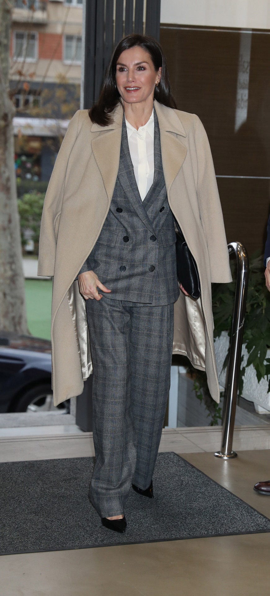 Letizia traje sastre cuadros