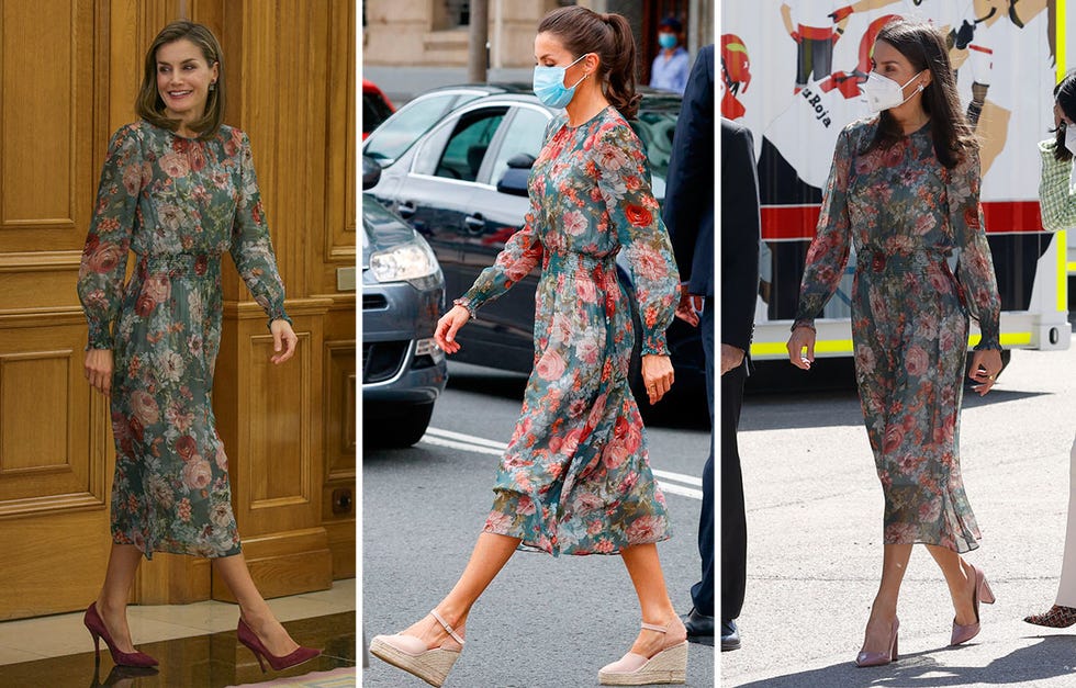 letizia recupera su vestido de flores de zara te contamos todos los detalles de su look