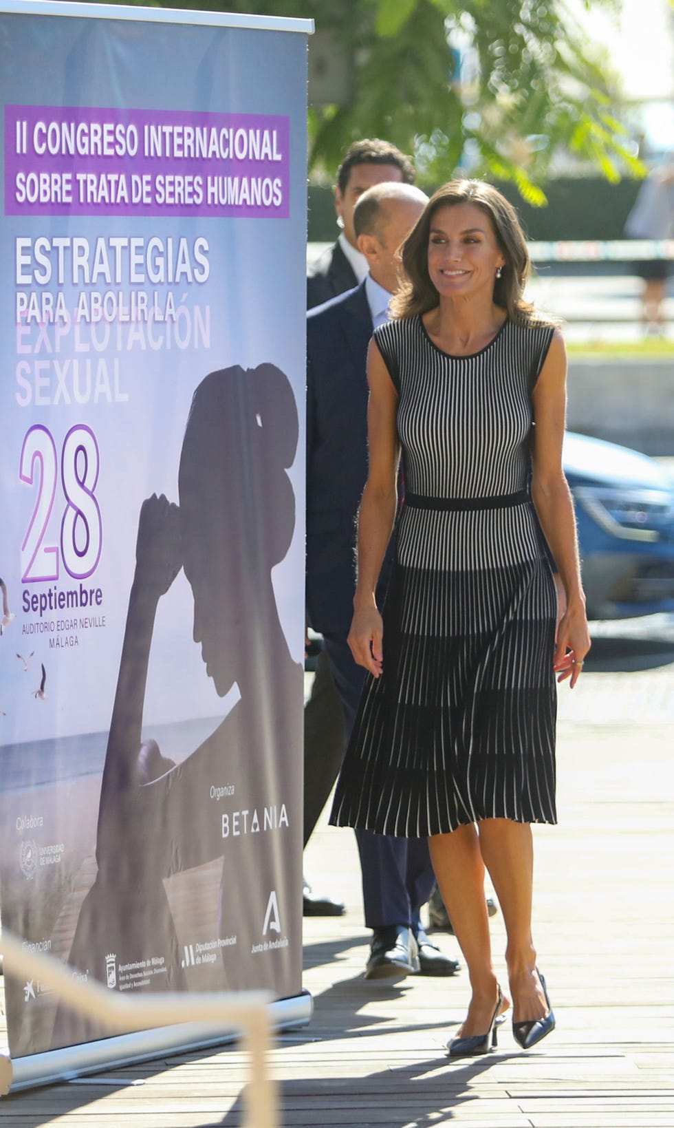 letizia con vestido de hugo boss