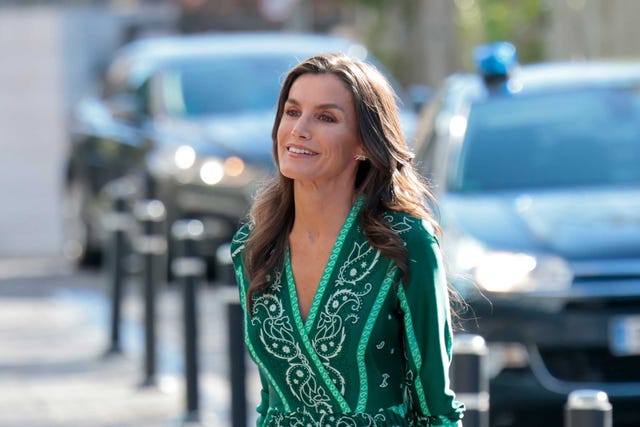 letizia con vestido de sandro