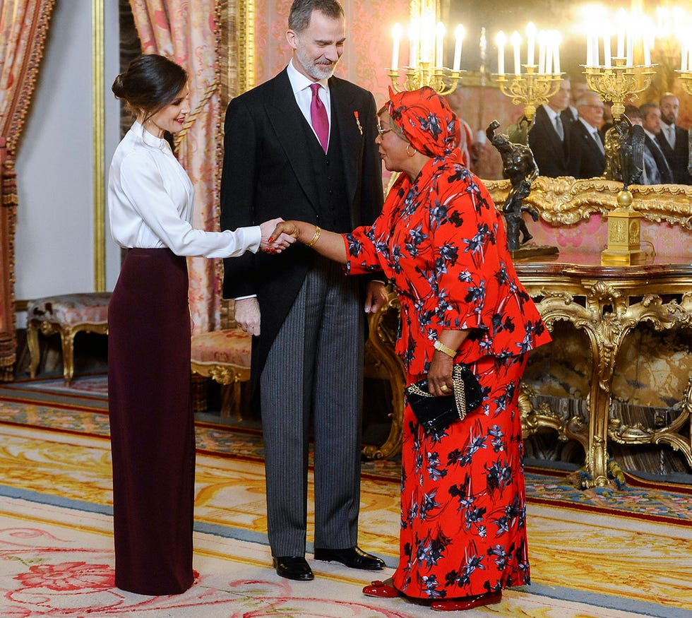 Los reyes Felipe y Letizia en la recepción anual al Cuerpo Diplomático