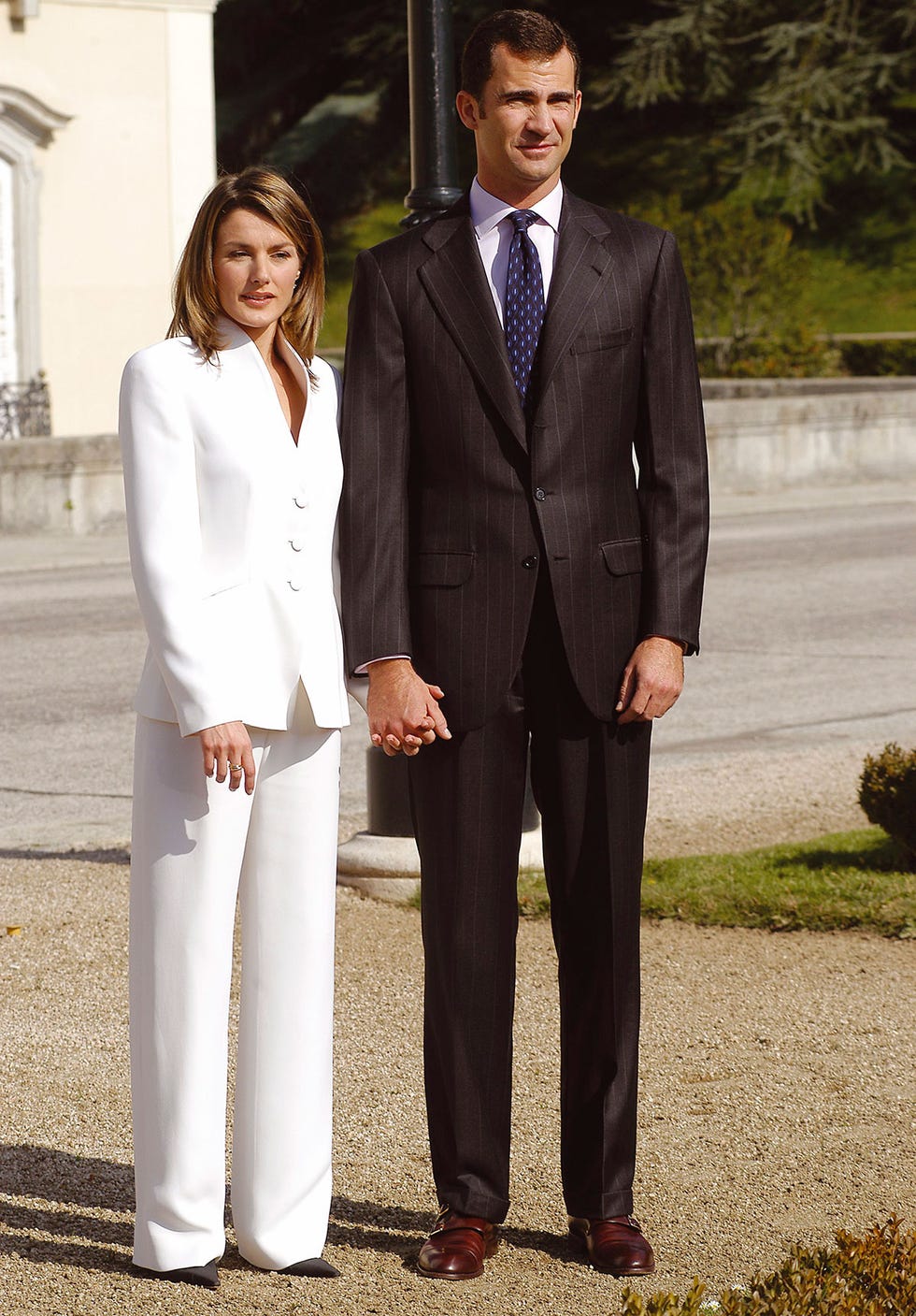 letizia y felipe, en su pedida de mano en 2003