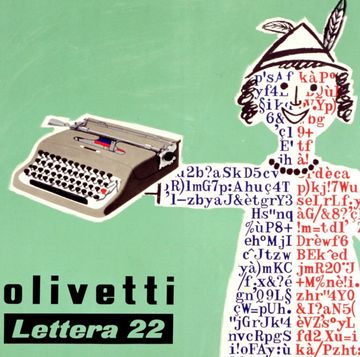 la macchina da scrivere olivetti lettera 22