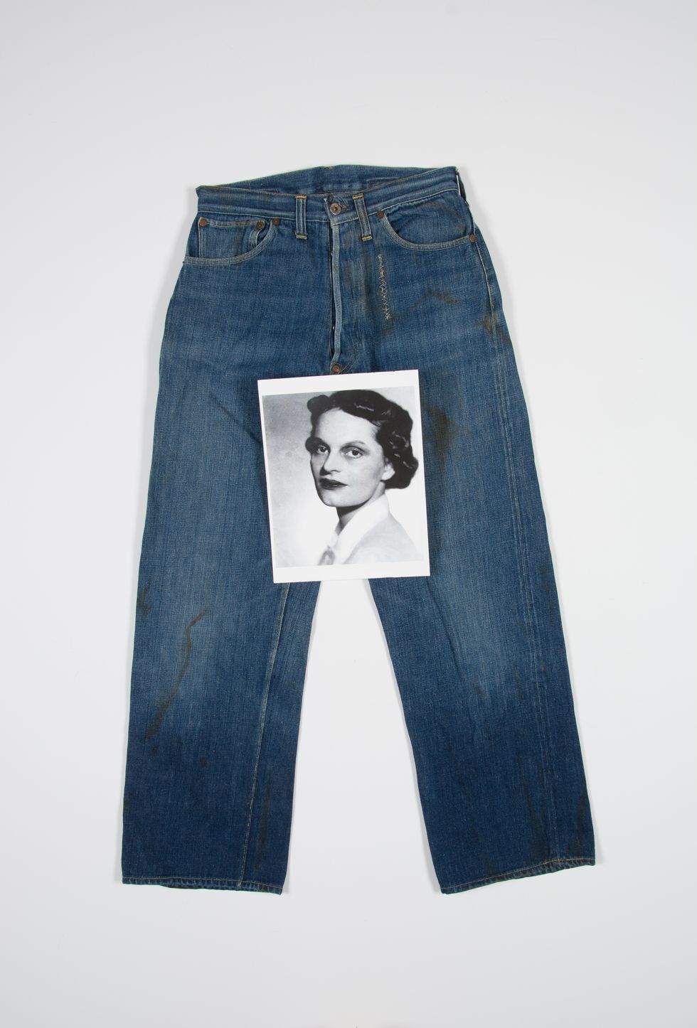 lot 401 women's jeans viola longacre early value version fabric patch 1930 1934 fresno