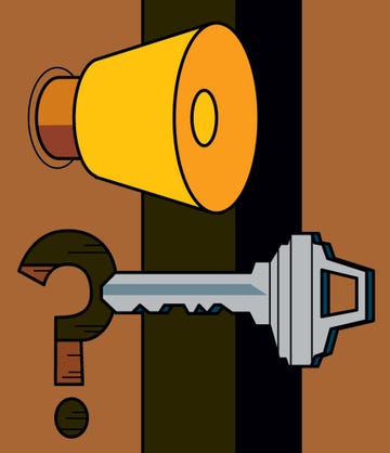 gimme shelter, chowder, key, doorknob