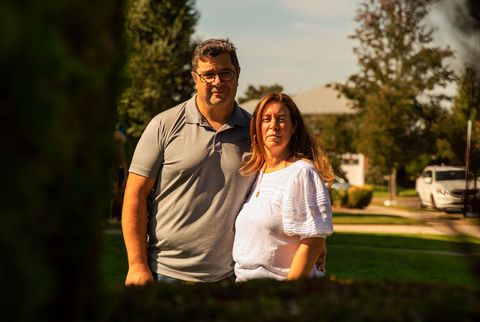 attilio and diana alati outside their home, october 2, 2021 every day, they relive the day they lost their son