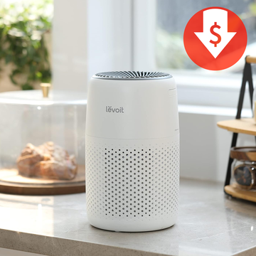 levoit air purifier on counter
