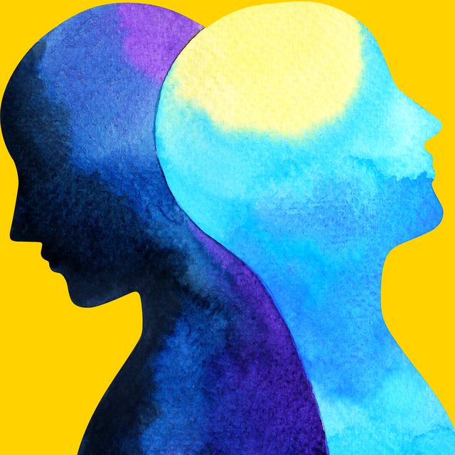 Head, Illustration, Yellow, Watercolor paint, Colorfulness, Art, Graphic design, Silhouette, Paint, 